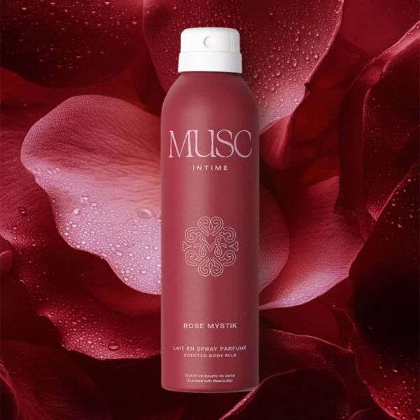 Musc Intime Rose Mystik Lait en Spray Parfumé 200ml – Hydratation et parfum