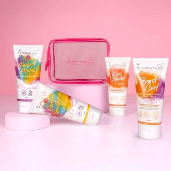 Les Secrets de Loly Trousse Cheveux Bouclés - 4 Soins en Format Voyage