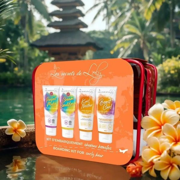 Les Secrets de Loly Trousse Cheveux Bouclés - 4 Soins en Format Voyage