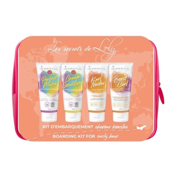 Les Secrets de Loly Trousse Cheveux Bouclés - 4 Soins en Format Voyage