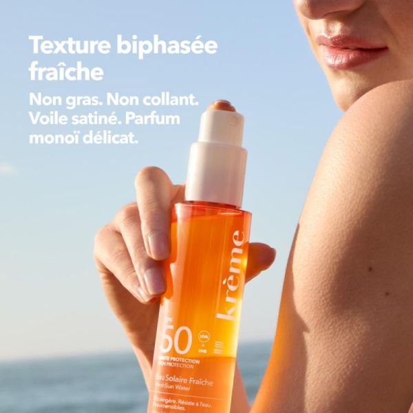 Krème Eau Solaire Fraîche SPF50 - 150ml - Protection solaire et hâle naturel