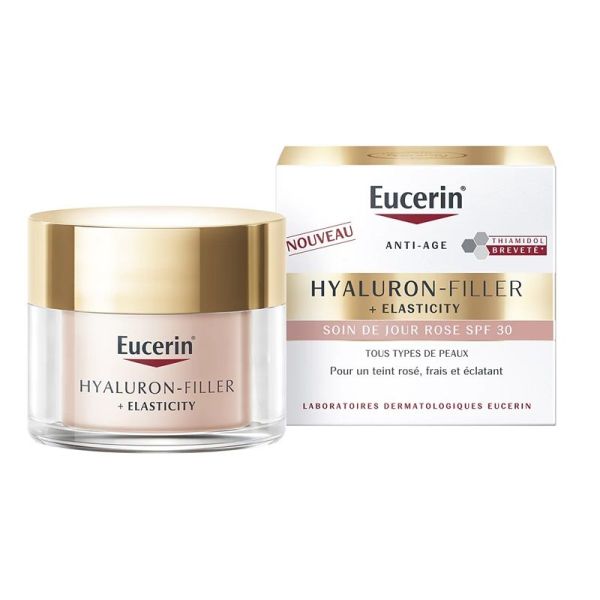 Eucerin Hyaluron-Filler + Elasticity Soin de Jour Rose SPF30 Signes de l'Âge - 50ml