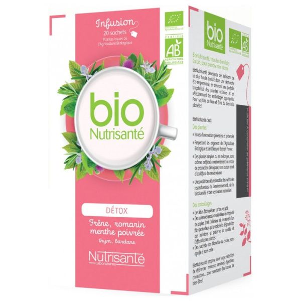 Nutrisanté Infusion Détox Bio - 20 Sachets