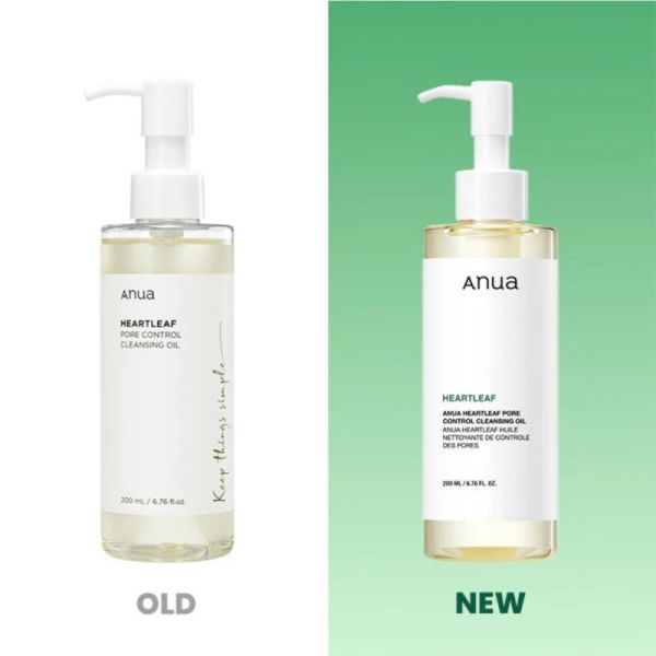 Anua Heartleaf Pore Control Cleansing Oil 200ml - Huile démaquillante purifiante et anti-imperfections