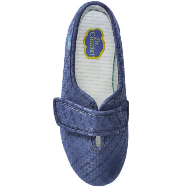 Dr Comfort CHUT Arlequin Sand Bleu - Chaussures Confort Mixte Pieds Diabétiques