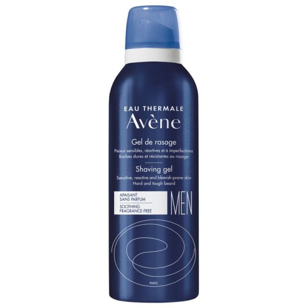 Avène Homme Gel de Rasage - 150 ml - Apaise, protège et facilite le rasage des peaux sensibles