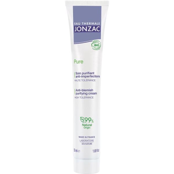 Eau Thermale Jonzac Pure Soin Purifiant Anti-Imperfections Bio - 50 ml - Matifie, purifie et corrige