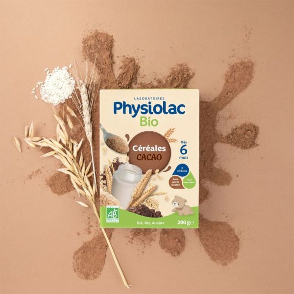 Physiolac Bio Céréales Cacao Dès 6 Mois 200g – Diversification alimentaire bio