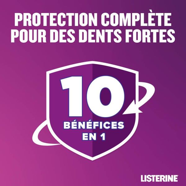 Listerine Bain de Bouche Total Care - 500ml - Menthe Classique - Protection Complète