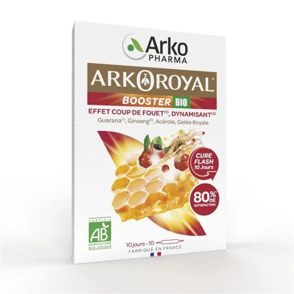 Arkopharma ArkoRoyal Booster Bio Effet Coup de Fouet - 10 Ampoules