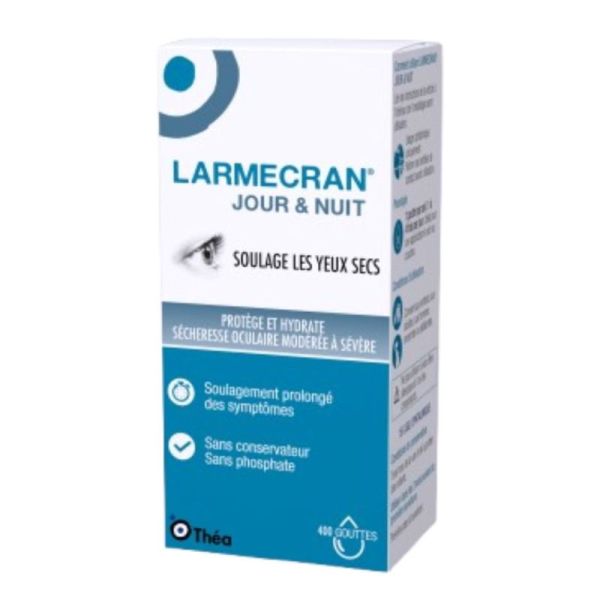 Théa Larmecran Jour & Nuit Hydratation & Protection Oculaire Yeux Secs - 15ml