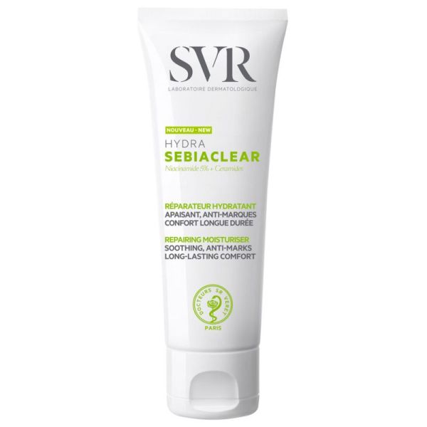 SVR Sebiaclear Hydra Soin Réparateur Apaisant Anti-Marques - 40 ml - Soin Réparateur Apaisant