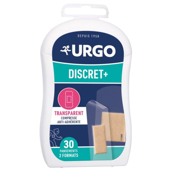 URGO Discrets Compresse Anti-Adhérene 30 pansements
