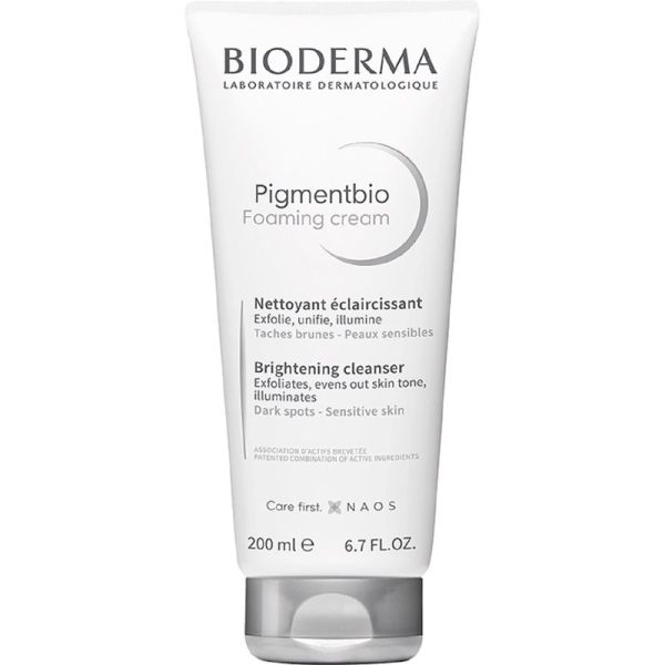 Bioderma Pigmentbio Nettoyant Éclaircissant Taches Brunes 200ml – Crème moussante éclat