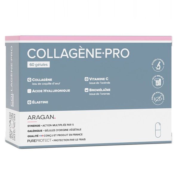 Aragan Collagen Pro 60 gélules - Favorise le fonctionnement normal des articulations