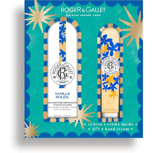 Roger & Gallet Vanille Soleil Eau Parfumée Bienfaisante 30 ml + Crème Mains Bienfaisant 30 ml OFFERTE