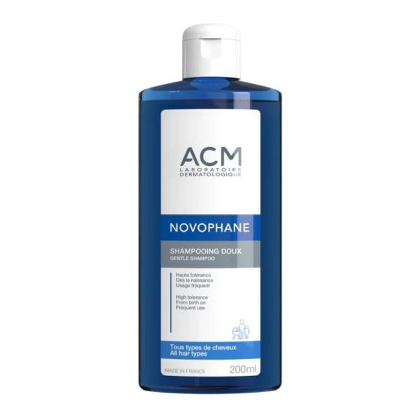 ACM Novophane Shampoing Doux - 200ml - Tous Types de Cheveux - Dès la Naissance