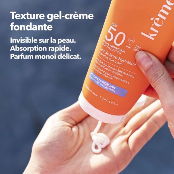 Krème Lait Solaire Hydratant SPF50 - 175ml - Haute protection et hydratation des peaux sensibles