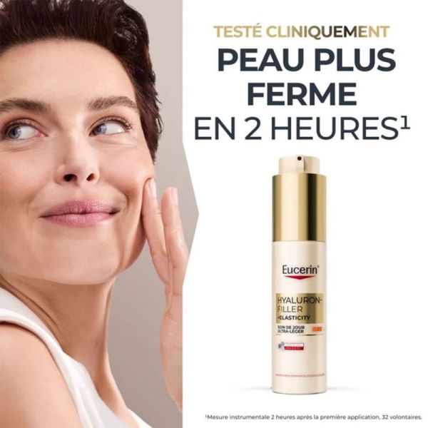Eucerin Hyaluron-Filler + Elasticity Soin de Jour Ultra-Léger SPF50 50ml – Anti-âge et anti-taches