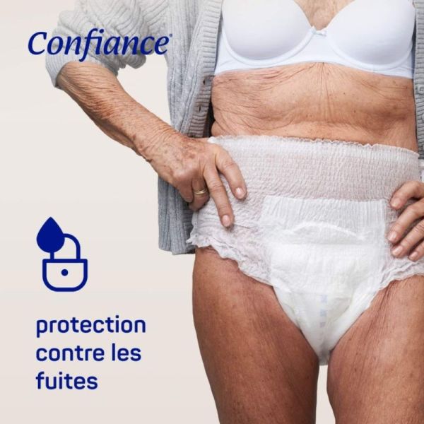 Confiance Mobile 7 Gouttes Taille S – 14 slips absorbants jour et nuit, discret et confortable, absorption rapide