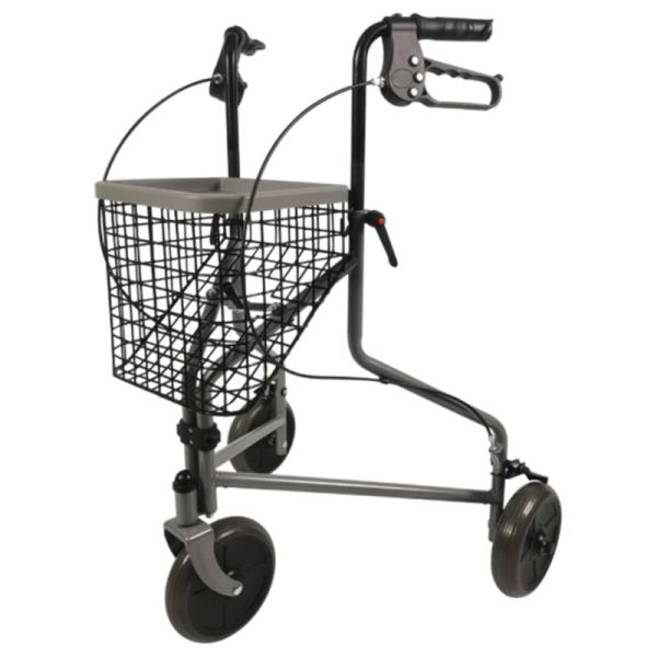 Euromedis Rollator Pliant 3 Roues Argent – Aide à la marche