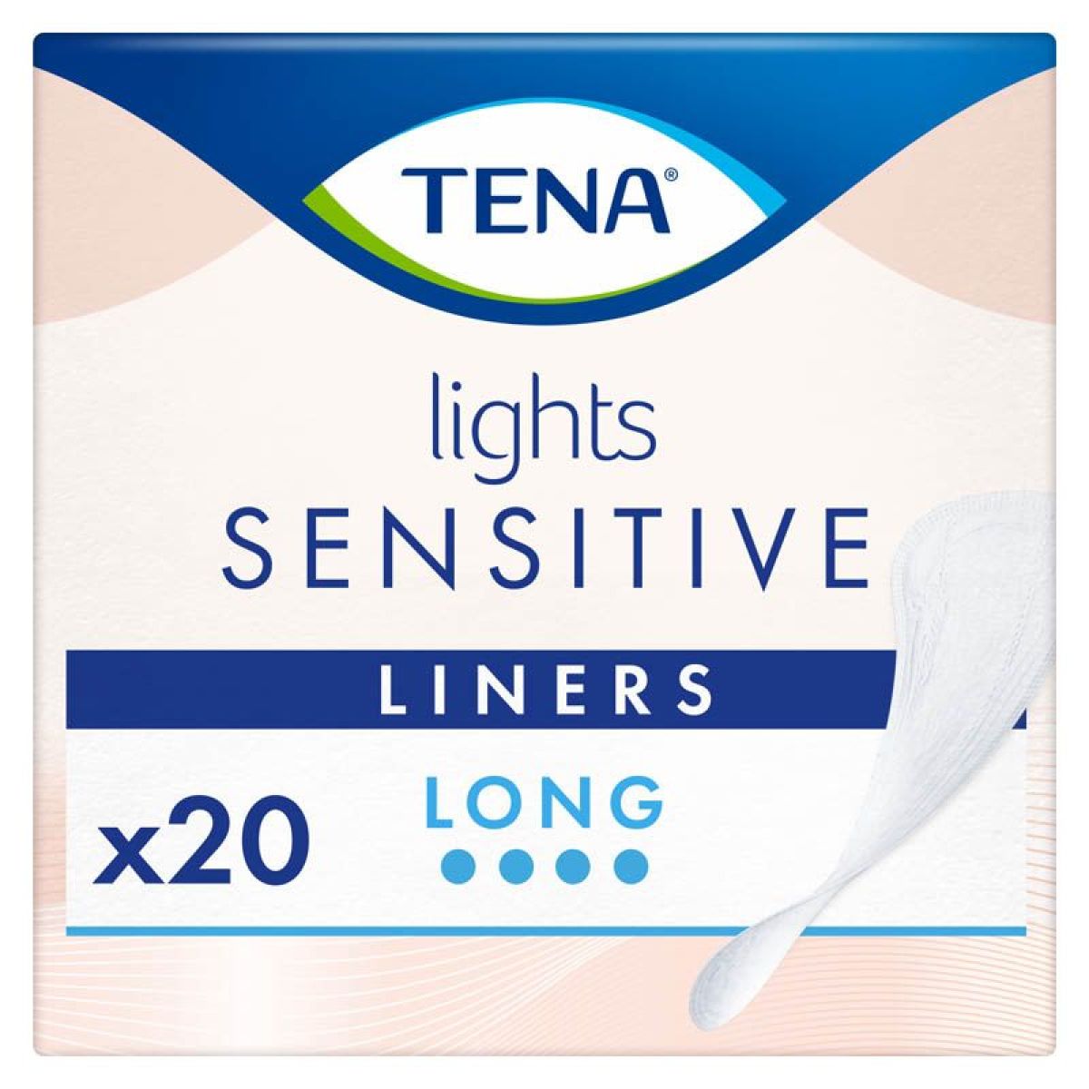 Tena Lights Long Sensitive - Sans Parfum ni Colorant - 20 protections