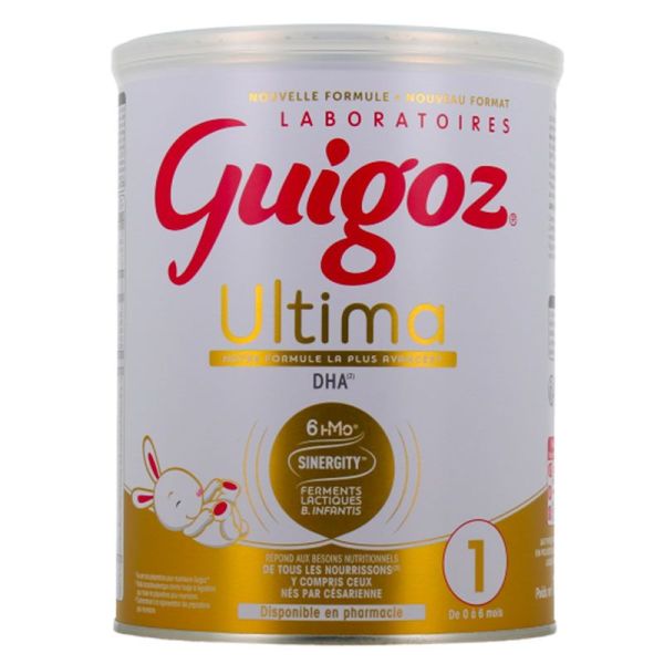 Guigoz Ultima Lait En Poudre Premium - 1er Âge - Dès la Naissance - 780g