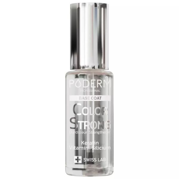 Poderm Color Strong Vernis Durcisseur - 8ml - Couleur : Base Coat - Renforce, protège et sublime les ongles