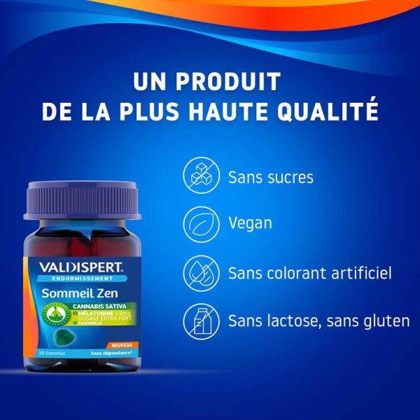 Valdispert Sommeil Zen Gommes - 30 Gummies - Favorise l'Endormissement