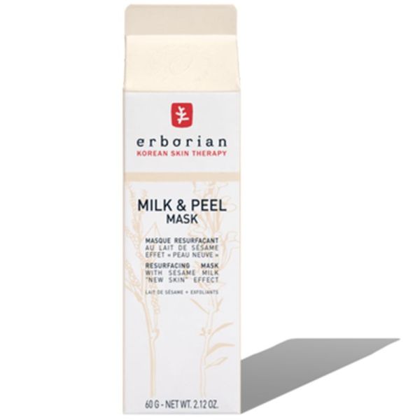 Erborian Milk & Peel Masque Resurfaçant 5 Minutes au Lait de Sésame 60g – Masque peeling effet peau neuve