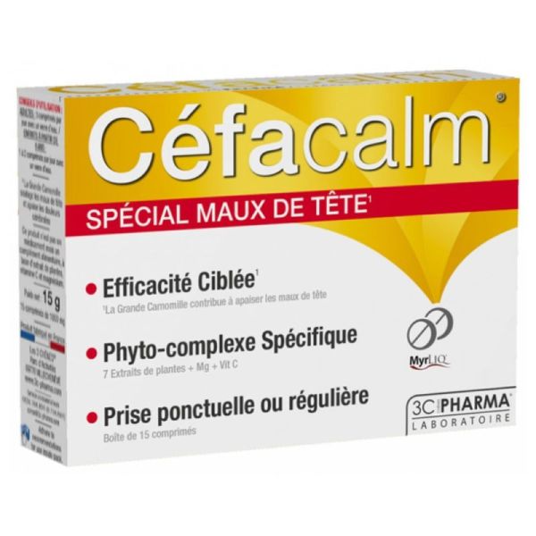 3C Pharma Céfacalm 15 comprimés