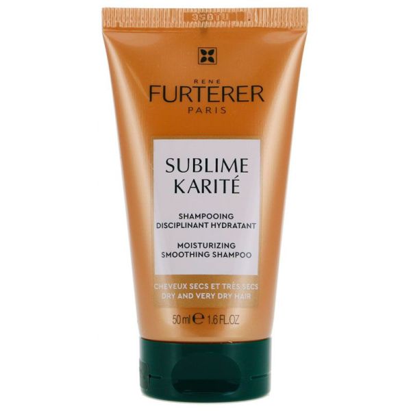 René Furterer Sublime Karité Shampoing Disciplinant Hydratant - Cheveux Très Secs - 50 ml