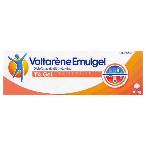 Haleon Voltarène Emulgel 1% Gel Tube - Soulage les Douleurs Inflammatoires - 100 g