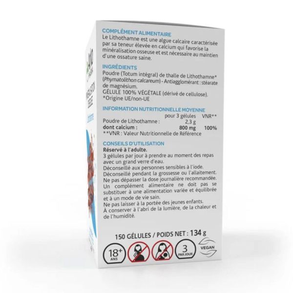 Arkopharma Arkogélules Lithothamne 150 gélules - Minéralisation osseuse