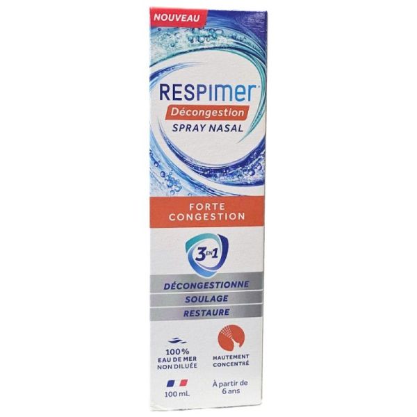 Respimer Spray nasal Décongestion - 100 ml - Adulte & Enfant