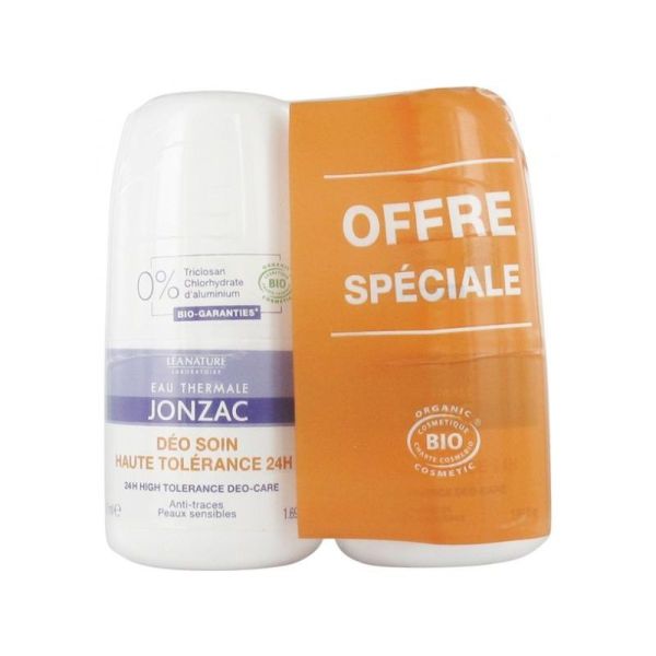 Eau de Jonzac Déo Fraicheur Hypoallergénique Bio - Lot de 2 x 50 ml