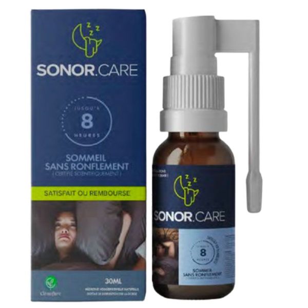 Sanor Care Sommeil Sans Ronflement Spray - À Base de 4 Huiles Essentielles - 20 ml