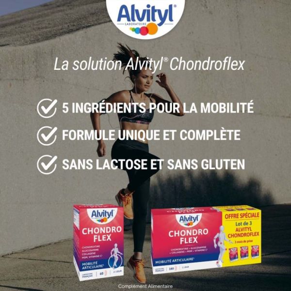 Alvityl Chondroflex -180 comprimés - Confort articulaire et protection du cartilage