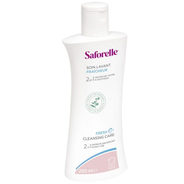 Saforelle Soin Lavant Fraîcheur 250 ml - Gel intime doux & sensation de fraîcheur