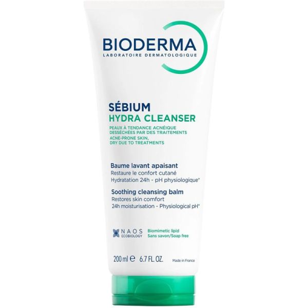Bioderma Sébium Hydra Cleanser Baume Lavant Apaisant 200ml – Nettoyant peaux sous traitement