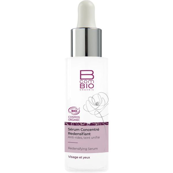 BcomBIO Sérum Concentré Redensifiant Bio - 30 ml - Redessine les contours et corrige les rides profondes