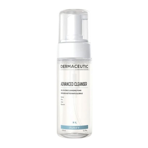 Dermaceutic Advanced Cleanser Mousse Nettoyante 150 ml - Démaquillant Quotidien Vegan