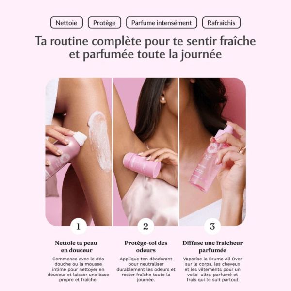 Musc Intime Brume All Over Corps & Cheveux au Musc Blanc Flacon 100 ml – Voile de pureté et hydratation