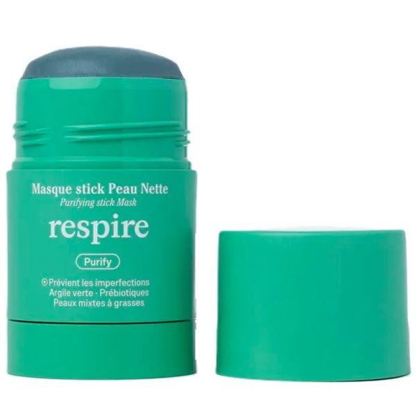Respire Masque Stick Peau Nette - 50 g - Purifie et unifie le teint