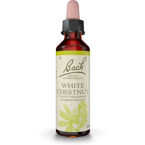 Fleurs de Bach White Chestnut 20ml – Paix de l'esprit et clarté mentale
