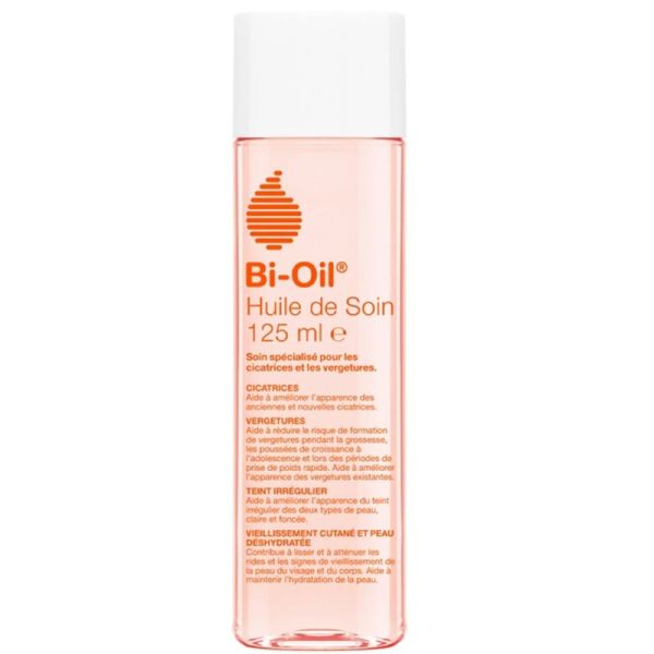 Bi-Oil Huile de Soin Hydratante Cicatrices et Vergetures 125ml – Réparation et élasticité