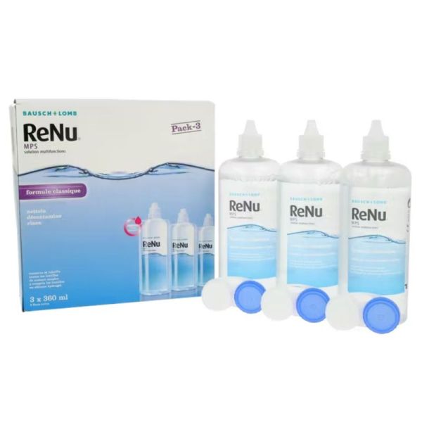 Bausch & Lomb ReNu MPS Sensitive Eyes Solution Multifonctions Yeux Sensibles - 3 x 360ml