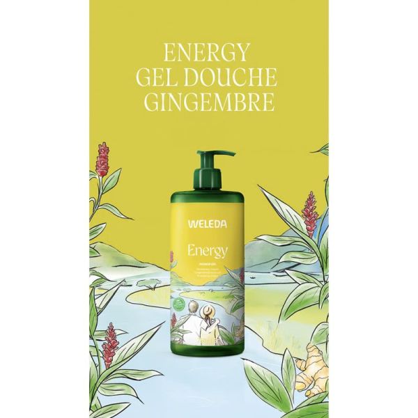 Weleda Energy Gel Douche Gingembre Énergisant 750ml – Énergie et hydratation