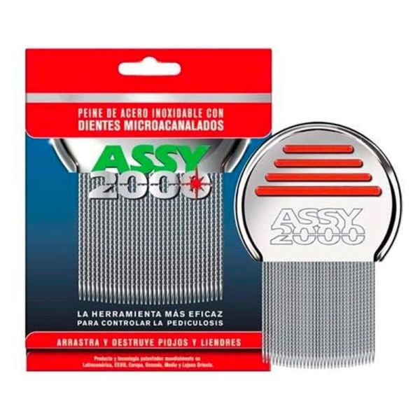 Assy 2000 Peigne à Poux et Lentes - En Métal - 1 unité