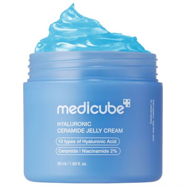 Medicube Gelée-Crème Hydratante Acide Hyaluronique et Céramides 50ml – Hydratation et fermeté